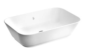 VitrA Geo 600x400mm 0TH Basin w/Overflow - White